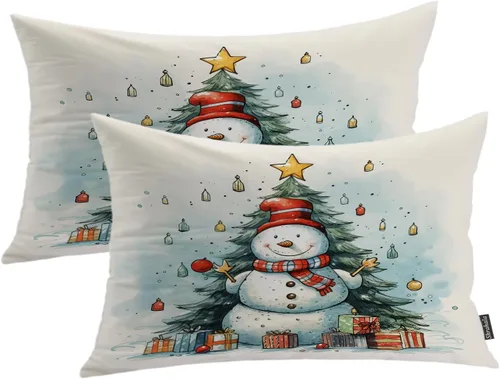 Vista 20 de Shrahala Juego de 2 fundas de almohada decorativas de granja rústica, paquete de 2, fundas de almohada de estilo rústico con textura de cesta tejida