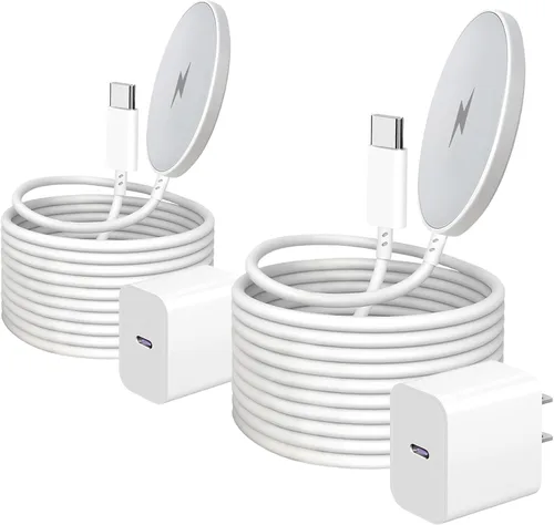 Vista 9 de Cargador inalámbrico magnético para iPhone 17/16/15,15W 6ft Apple MagSafe Charger