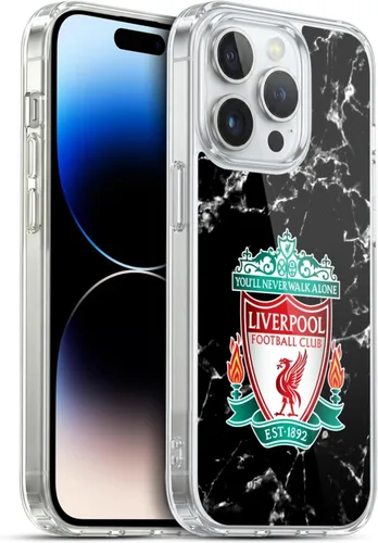 Vista 54 de Oficial LIVERPOOL Football Club 2017/18 Mármol Soft Gel Case para iPhone de Apple 7 Plus/8 PLUS Escudo negro.