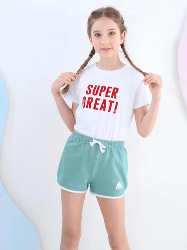 Vista 35 de Rolanko Pantalones cortos activos de delfín para niñas, paquete de 3 unidades, ciclismo, correr, verano, playa, atletismo, deportes, 4-14 años