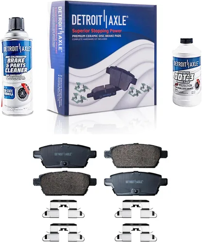 Vista 145 de Detroit Axle - Pastillas de Freno Delantero para Nissan Altima Maxima Sentra 350Z Cube Juke Versa INFINITI G35 I30 I35 Suzuki SX4 Crossover