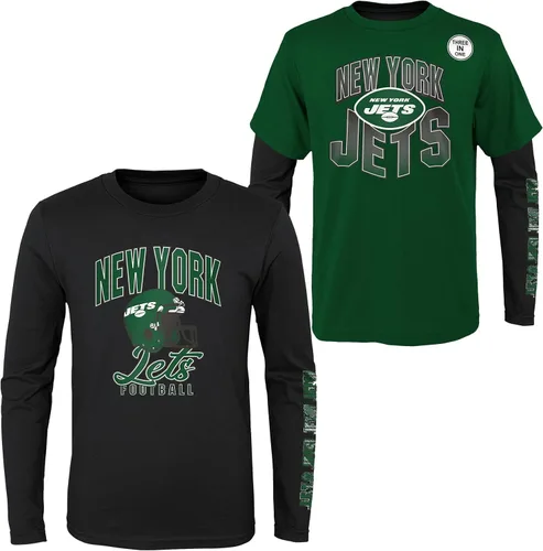 Vista 21 de NFL Conjunto de 3 Camisetas y Camisas de Manga Larga para Niños y Jóvenes 8-20, Colores del Equipo del Día del Juego