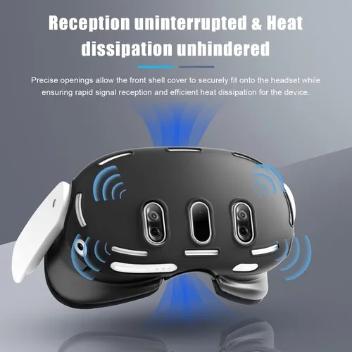 Vista 4 de VR Touch Controller Grip Cover for Meta Quest 3 Accessories, Silicone Headset Cover, Face Cover, Protective Lens Cover, Anti-Throw Accessories Set