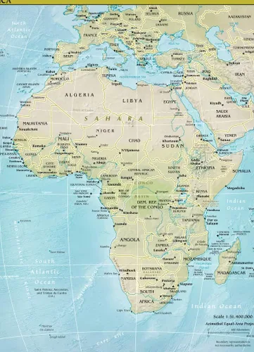 Vista 2 de Noah Rompecabezas Mapa África 1000 Piezas