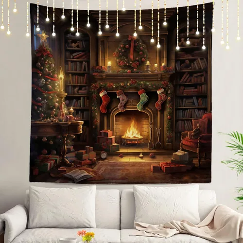 Vista 110 de Shrahala Modern Abstract Artwork Wall Tapestry, Orange Black Beige Wall Hanging Large Tapestry Decoration Polyester Fiber White Hem Around for Dorm