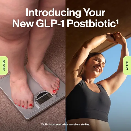 Vista 2 de resM GLP-1 Postbiotic - Suplemento activo GLP 1 para mujeres y hombres, activador y apoyador de GLP1, vitaminas veganas para la salud intestinal