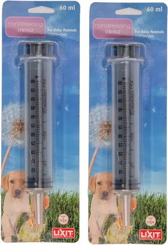 Vista 8 de Lixit Jeringa de alimentación manual para animales bebé, 10 ml