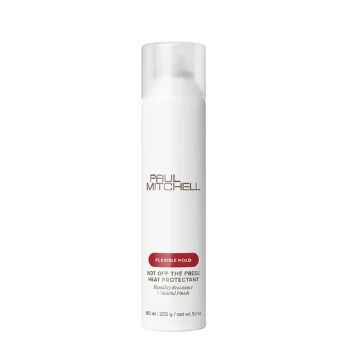 Vista 13 de Paul Mitchell Hot Off The Press Heat Protectant, Humidity Resistance, Flexible Hold + Natural Finish, For All Hair Types