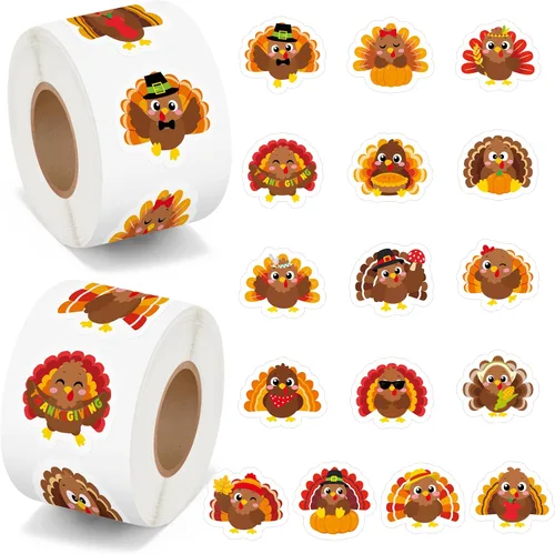 Vista 41 de BeYumi Calcomanías en rollo de calavera de azúcar, 1000 unidades, calcomanías del Día de los Muertos en 2 rollos Dia de Los Muertos Calavera