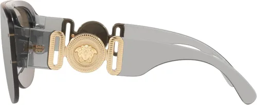 Vista 2 de Versace Gafas de sol montura gris, lentes gris-negras, 1.890in