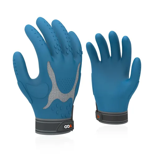Vista 9 de Vgo... NGG X1 Guantes de trabajo Gription sin costuras, guantes de trabajo para hombres, guantes antideslizantes para almacenamiento y conductores
