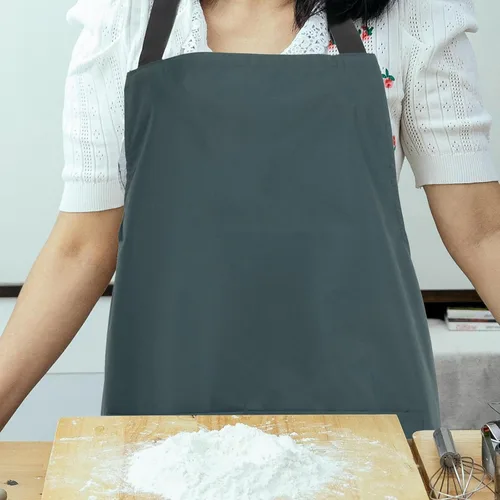 Vista 4 de BESPORTBLE Waterproof Kitchen Apron Men and Women Pvc Oil-resistant Cooking Apron Dark Green Utensil Washing Home and Professional Use