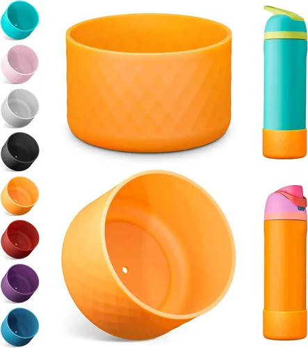 Vista 26 de Airboat 2 botas de silicona para botella de agua Owala de 24 onzas, funda protectora antideslizante para botellas de acero inoxidable, aptas