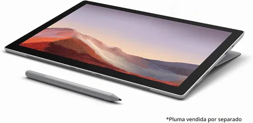 Vista 7 de Tablet Microsoft Surface Pro 7, pantalla táctil de 12.3", Intel Core i7, 16 GB de memoria, unidad de estado sólido de 512 GB
