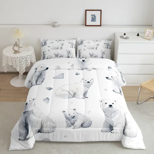 Vista 11 de Feelyou, juego de ropa de cama estilo vaquero tamaño individual para niños, juego de edredón occidental para niños y niñas, desierto del lejano