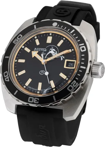 Vista 2 de VOSTOK Amphibian - Reloj de pulsera militar ruso automático 170 Casual