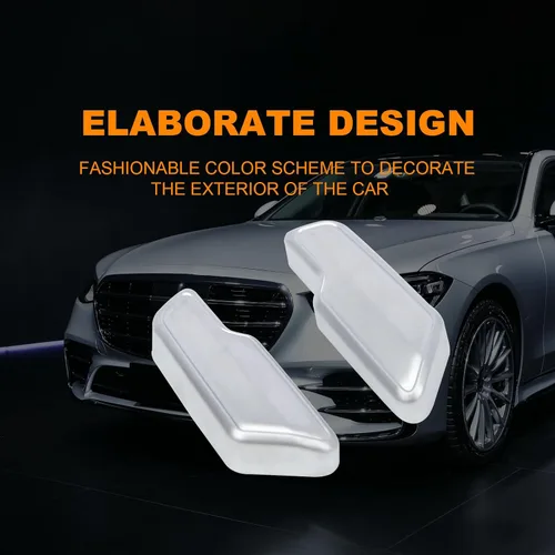 Vista 5 de Compatible con Mercedes Benz, Accesorios de Cubierta de Botón de Ajuste de Asiento de Puerta, Calcomanías de Botones de Ajuste de Asiento para Clase