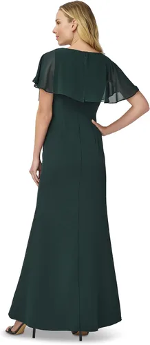 Vista 2 de Adrianna Papell Vestido de gasa crepé para mujer