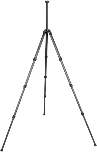 Vista 4 de SIRUI ST-124 Trípode de fibra de carbono con columna central triangular, impermeable, trípode de viaje para cámaras, 4 secciones, 62.2 pulgadas