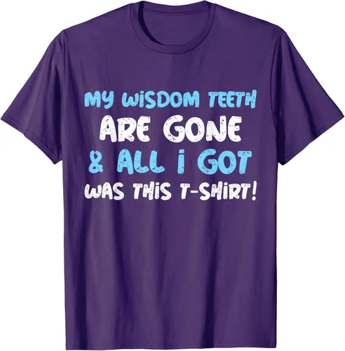 Vista 42 de My Wisdom Teeth Are Gone! Camiseta divertida de muelas del juicio, Negro