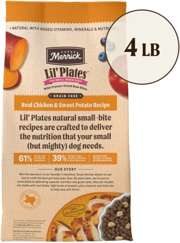Vista 7 de Lil Plates de Merrick, granos de comida de perro seca, 1.8 kg, ALIMENTACIÓN PARA PERROS