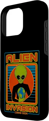 Vista 53 de Funda para iPhone 13 Pro Max Alien Invasion 1984 Tech Noir Distopía