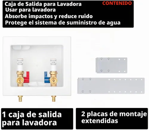 Vista 6 de Caja de salida de lavadora PEX-B con pararrayos de martillo de cobre, entrada 1/2 pulgada PEX-B Crimp Barb F1807 x Salida 3/4 pulgadas NH Rosca
