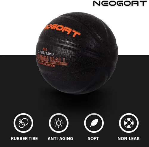 Vista 7 de 3LBS/2.2LBS 29.5"/28.5" Weighted Heavy Basketball Training Equipment for in& Outdoor Improving Handling Dribbling, Passing&Rebounding Skills