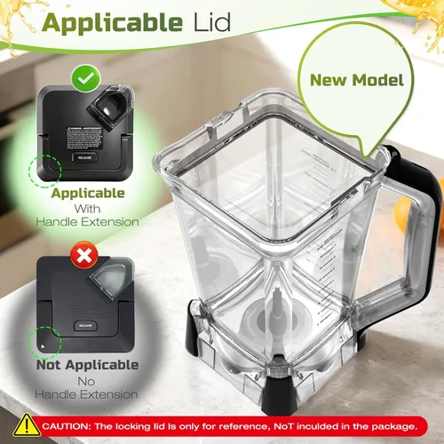 Vista 4 de Jarra de licuadora de 72 oz compatible con licuadora Ninja BN751 BN801