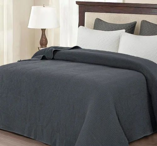 Vista 6 de Bed Bath & Home - Manta de 100% algodón, ligera y transpirable, buena para todas las estaciones, suave y acogedora.