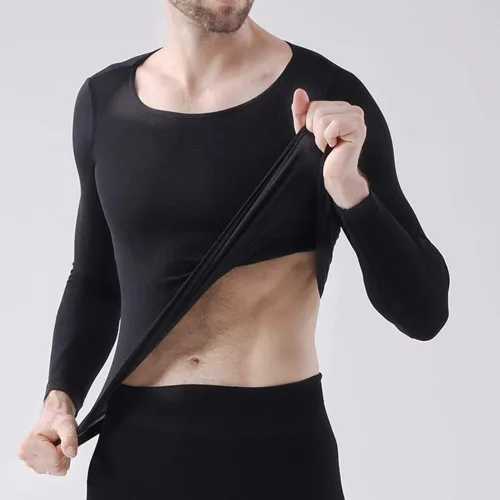 Vista 9 de PHILISENMALL Conjunto de ropa interior térmica para mujer, con forro polar y capa base para accesorio de culturismo