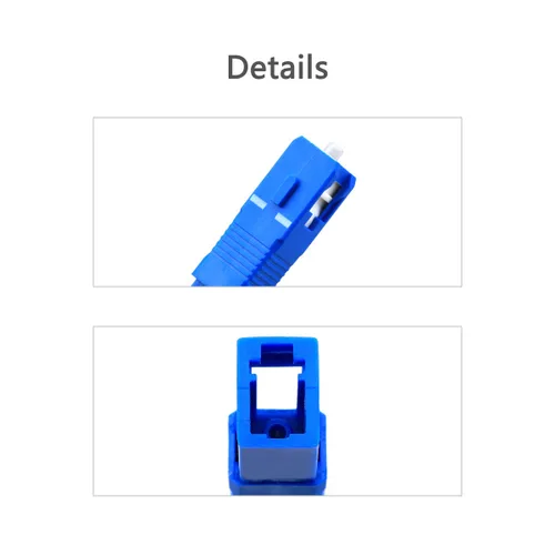 Vista 4 de FTTH Herramienta de equipo óptico LC hembra a SC macho brida híbrida monomodo 9/125 SM conector adaptador de fibra óptica para comunicación digital