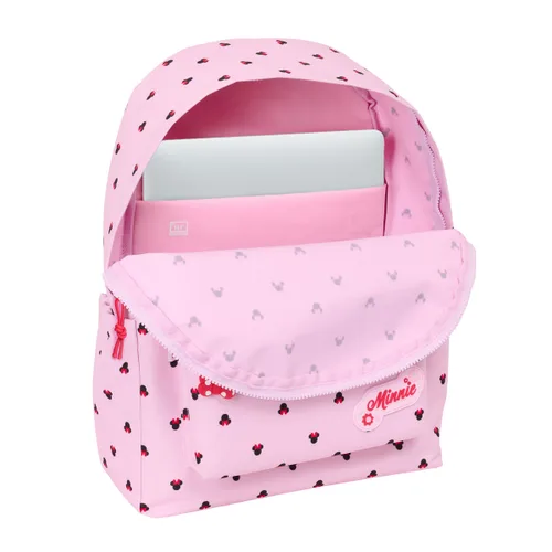 Vista 4 de Mochila Escolar Minnie Mouse Naive Rosa 31 x 43 x 13 cm