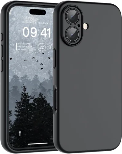 Vista 167 de SUPFINE - Funda diseñada para iPhone 12, silicona líquida premium con [forro de microfibra suave antiarañazos][protección de cámara mejorada], funda