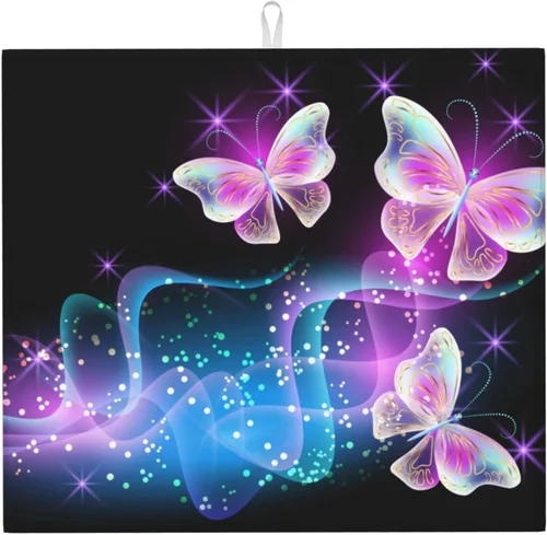 Vista 12 de Tapete de secado de platos personalizado para encimera de cocina, tapete de platos personalizado con tu propia foto/logotipo/texto, 18 x 16