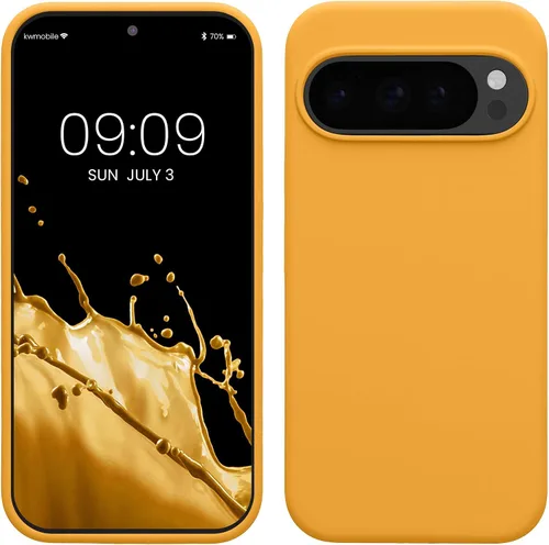 Vista 53 de kwmobile Funda Compatible con Google Pixel 6 Pro - Funda de Teléfono de Silicona TPU con Acabado Suave - Azul Caribe