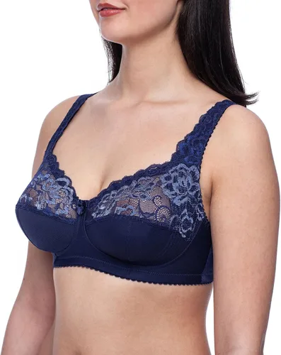 Vista 6 de frugue Sujetador reductor de encaje inalámbrico sin varillas para mujer