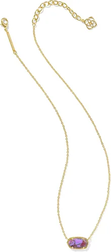 Vista 168 de Kendra Scott - Collar Elisa con dije para mujer, joyería de moda, chapado en oro de 14 quilates