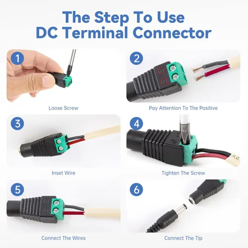 Vista 5 de Fuente de alimentación de 3V-24V 3A 72W DC ajustable de 3V a 24V Adaptador universal continuo AC/DC 100V-240V Convertidor de CA a CC con 8 puntas.
