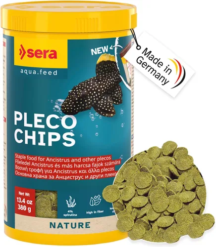 Vista 10 de Sera Papas fritas de bagre Nature 3.4 oz/0.21 libras Alimento de pescado premium para Ancistrus y Plecos Alta fibra Sin tintes ni conservantes