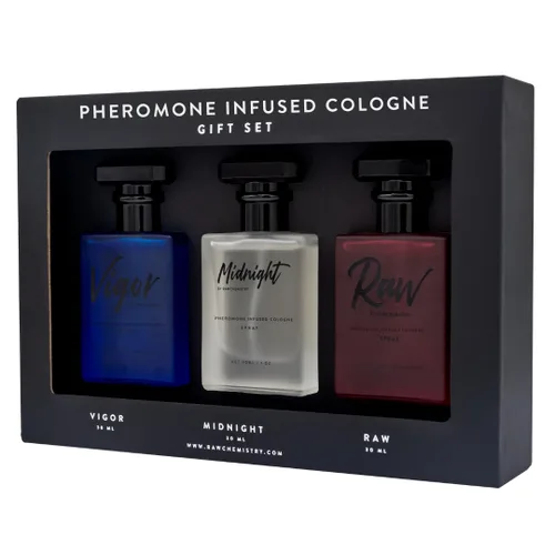 Vista 3 de RawChemistry Colección de colonia para hombre con infusión de feromonas, 3