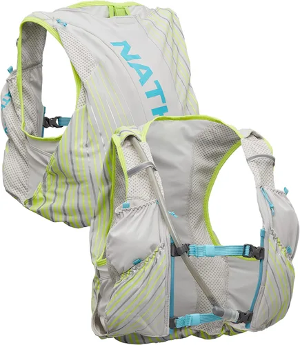 Vista 10 de Nathan Pinnacle Race Vest - Paquete de hidratación de 12 L, vejiga de agua de 1.6 L, chaleco para correr, bolsillos resistentes al agua, ligero
