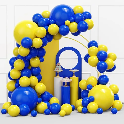 Vista 11 de Kit de arco de guirnalda de globos de color dorado y negro, 134 globos metálicos dorados y negros con diferentes tamaños para graduación
