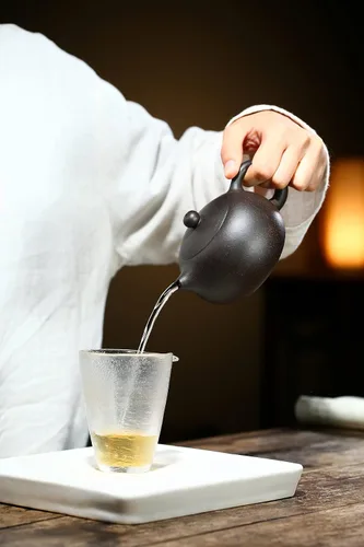 Vista 7 de Tetera china Yixing genuina arena negra Heijingang té Xishi ollas con cuerda 6oz mini