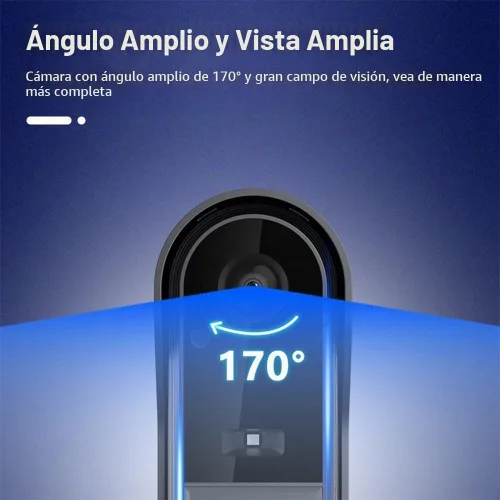 Vista 5 de Timbre inalámbrico con pantalla IPS de 4.3 pulgadas con cámara al aire libre IP65 impermeable 1080P timbre inalámbrico intercomunicador visión