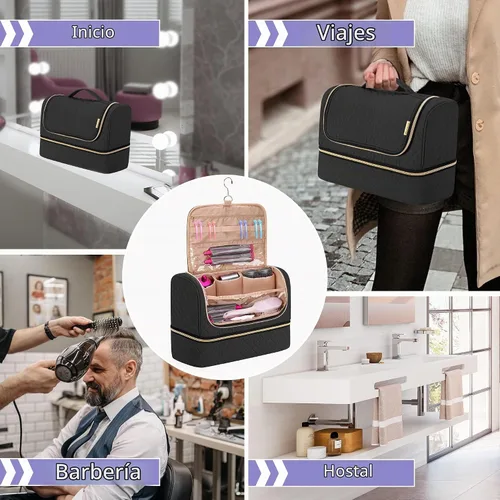Vista 6 de Yarwo Nueva funda de viaje compatible con Airwrap i.d.Multi-styler completa Negro