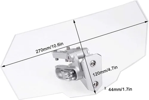 Vista 2 de Extensor de parabrisas de motocicleta, reemplazo universal de parabrisas ajustable para Kawasaki/Honda