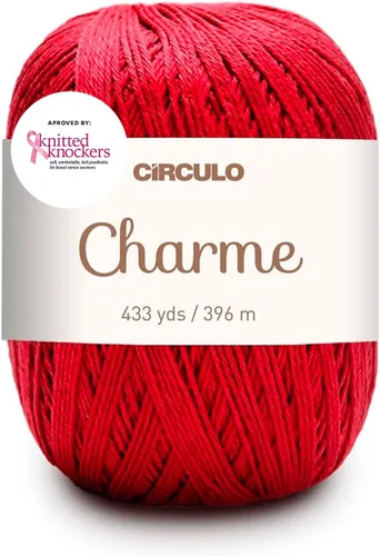 Vista 25 de CIRCULO Charme - Paquete de hilo para tejer y ganchillo, 3 bolas de 100% algodón virgen brasileño mercerizado, peso deportivo suave, color 2012