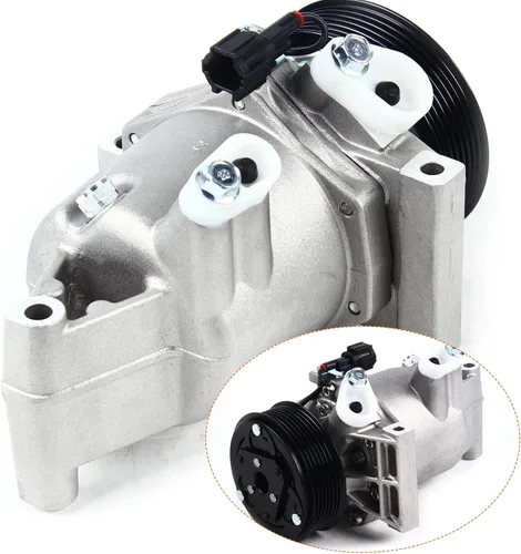 Vista 3 de Compresor de A/C de CA con embrague se adapta a 2014-2018 para Nissan Versa2014-2018 para Juke 1.6L CO 29099C, compresor de CA con embrague
