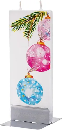Vista 10 de FLATYZ Vela de Navidad hecha a mano, sin perfume, resistente al goteo y sin humo, vela de 2 mechas para decoración del hogar y la habitación, velas